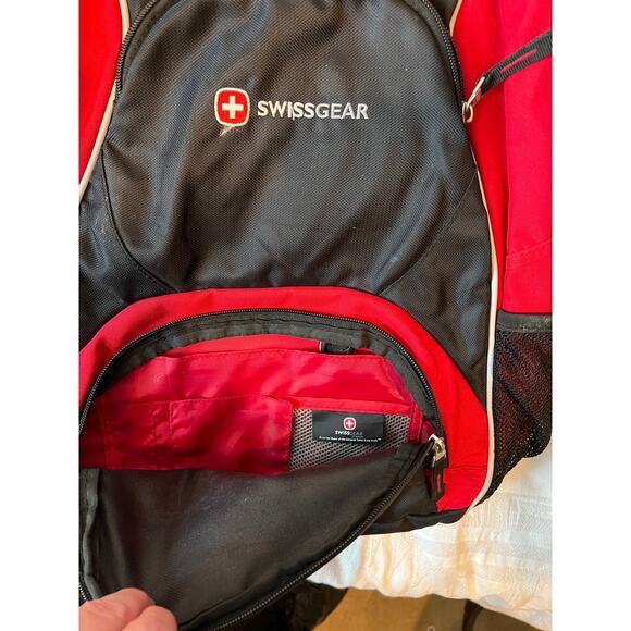 Swiss Gear Red Black Computer Travel Backpack